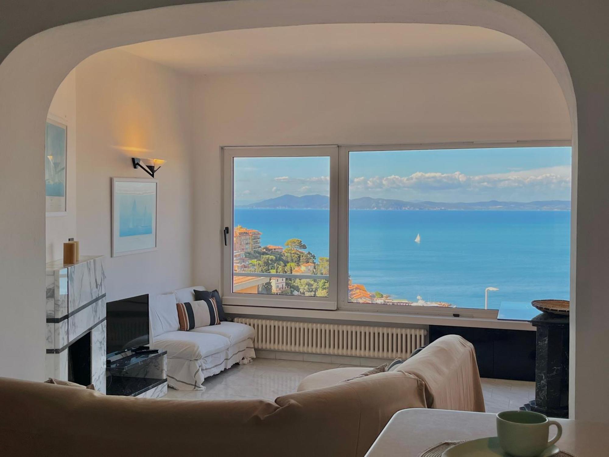 Porto Santo Stefano Vista Mare + Parcheggio Gratuito公寓 外观 照片